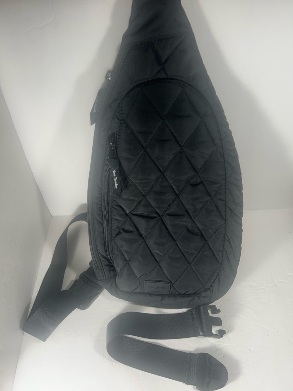 Vera Bradley Black Quilted Sling Belt Bag